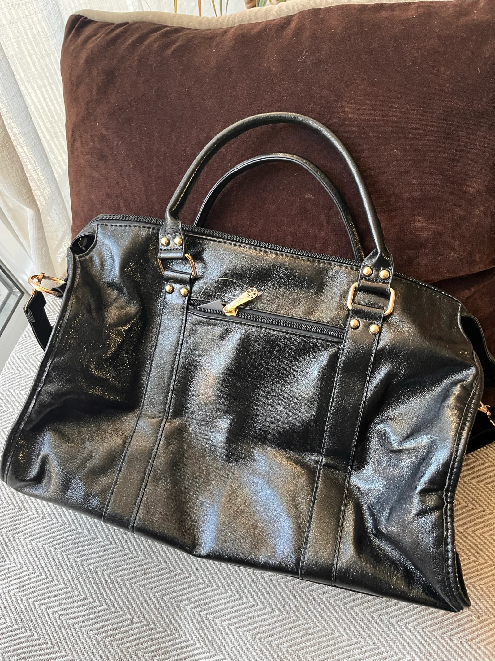 Bolsa de mão grande formato saco de curso – photo 2
